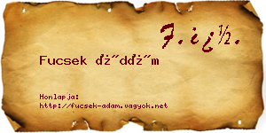 Fucsek Ádám névjegykártya